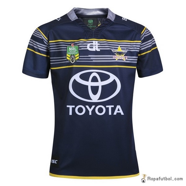 Camiseta Rugby Cowboys Replica Primera Ropa 2017 Azul